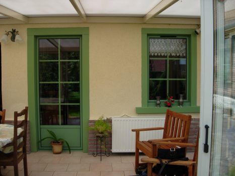 FENETRE ALU LAQUE VERTE