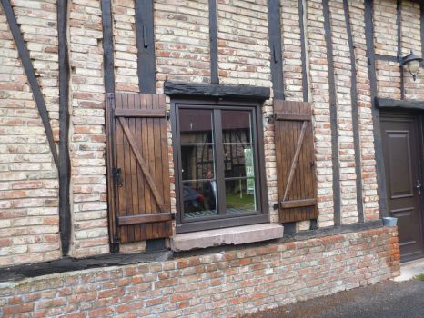 fenêtre aluminium renovation coloris bronze