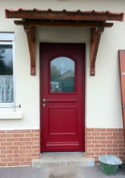 PORTE ALUMINIUM LAQUE RAL 3004